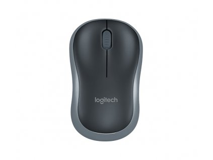 Logitech M185 nano/Kancelářská/Optická/Bezdrátová USB/Šedá