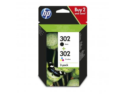 HP 302 combo černá + barevná ink. náplň X4D37AE