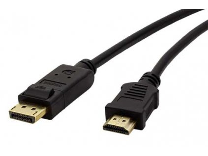 Kabel propojovací DisplayPort DP(M) - HDMI(M), 2m