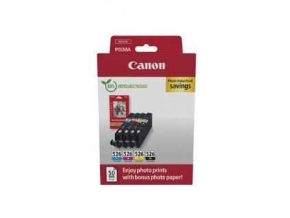 Canon cartridge CLI-526 Bk/C/M/Y/MultiPack PHOTO VALUE / 4x9ml
