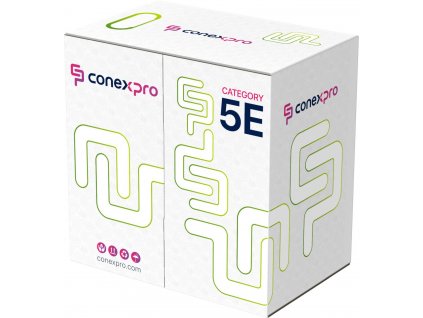 Kabel Conexpro UTP kabel ekonomy, CAT5e, PVC, 24AWG, 305m, šedý