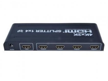 HDMI splitter 4x HDMI 1.4 kompatibilní, kovové pouzdro, 4K, FULL HD, 3D