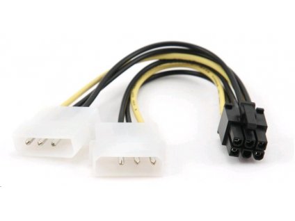 GEMBIRD Kabel napájecí interní 2x 5,25"(F) + PCI Express 6pin