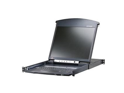 Aten 8-port Cat.5 KVM,dual rail rack, 19'' LCD, IP