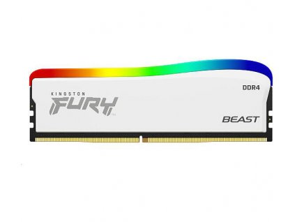 Kingston FURY Beast White/DDR4/16GB/3600MHz/CL17/1x16GB/RGB/White