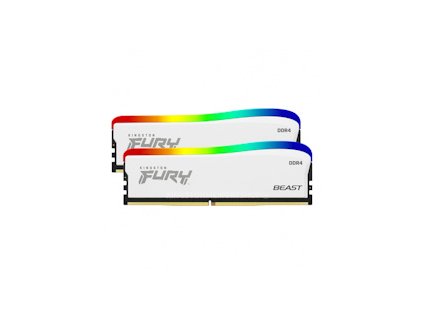 Kingston FURY Beast White/DDR4/16GB/3600MHz/CL17/2x8GB/RGB/White