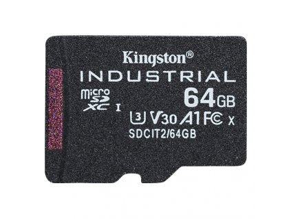 Kingston Industrial/micro SDHC/64GB/100MBps/UHS-I U3 / Class 10