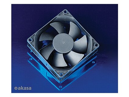 přídavný ventilátor Akasa 80x80x25 black OEM M