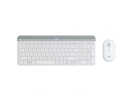 set Logitech slim Wireless MK470 - white, US