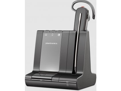 Plantronics Savi 8240 Office/Mono/USB/DECT/Bezdrát/Stand/Černá-stříbrná