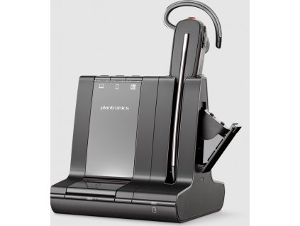 Plantronics Savi 8245 Office/Mono/USB/DECT/Bezdrát/Stand/Černá-stříbrná