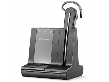 Poly Savi 8240 Office/Mono/DECT bluetooth/Bezdrát/MS/Stand/Černá-stříbrná