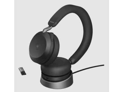 Jabra Evolve2 75/Stereo/ANC/USB/BT/Stand/Černá