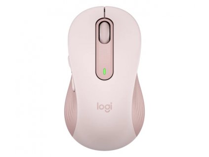 Logitech Signature M650 L/Kancelářská/Optická/Pro praváky/Bezdrátová USB + Bluetooth/Růžová