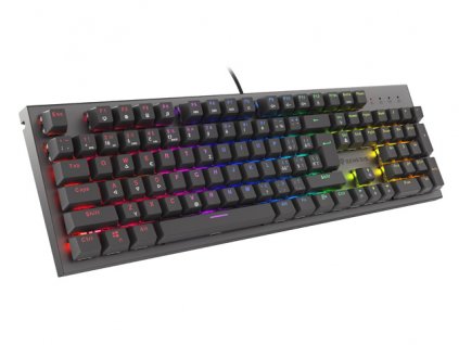 Genesis herní mechanická klávesnice THOR 303/RGB/Outemu Red/Drátová USB/CZ-SK layout/Černá