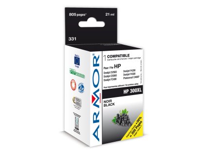 WECARE ARMOR ink kompatibilní s HP DJ D2560, CC641EE, 21ml, černá/black