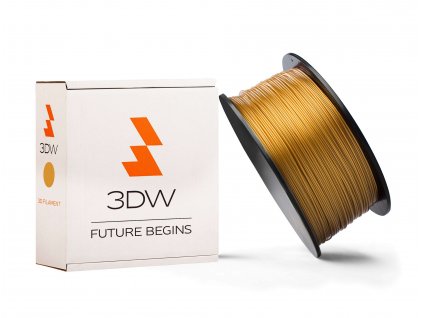 3DW - ABS filament 1,75mm zlatá, 1kg, tisk 200-230°C