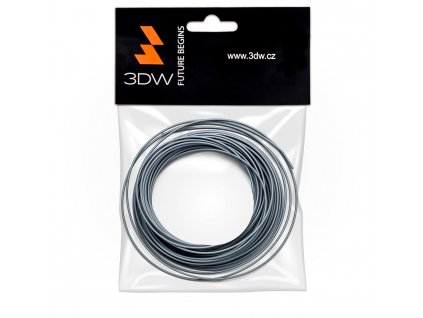 3DW - ABS filament 1,75mm stříbrná, 10m, tisk 220-250°C