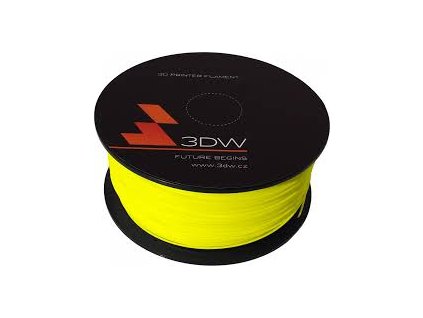 3DW - PLA filament 2,9mm žlutá, 1kg, tisk 195-225°C