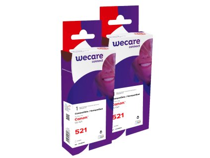 WECARE ARMOR sada ink kompatibilní s CANON CLI521BK 2x10,5ml,černá,CLI-521 BK