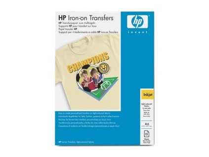 HP Iron-On T-Shirt Transfers, A4, 170g, 12 ks