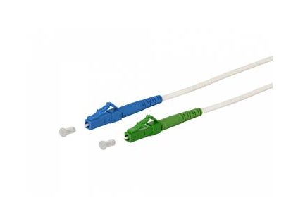 LC/APC - LC/UPC simplex 9/125 SM 3m arm.bílý 3mm B3 LSZH