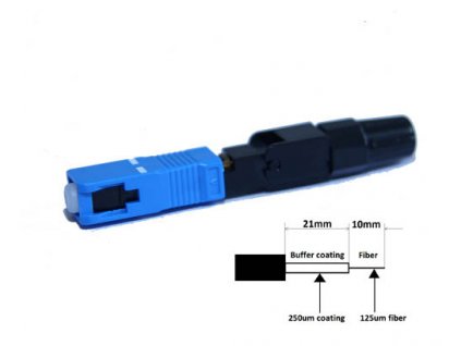 Optický Konektor SC rychloinstalační 1ks (SM i MM)