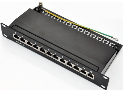 Patch panel 10'' STP cat.6 12portů