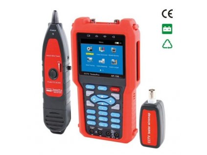 W-Star CCTV tester pro kamerové systémy WSNF706 s LCD displejem a multimetrem