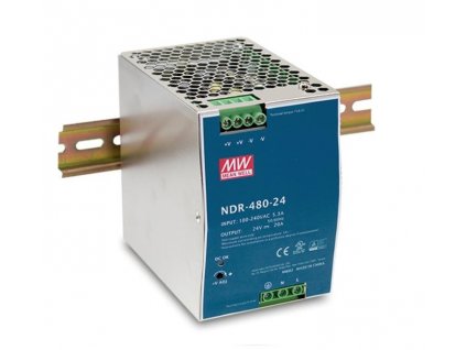 MEANWELL - NDR-480-48 - Průmyslový napájecí spínaný zdroj 48V 480W na DIN