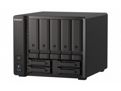 QNAP TS-h973AX-8G (Ryzen 2,2GHz, ZFS, 8GB RAM, 5x 3,5'' + 4x 2,5'' SATA/2x U.2, 2x 2,5GbE, 1x 10GbE)