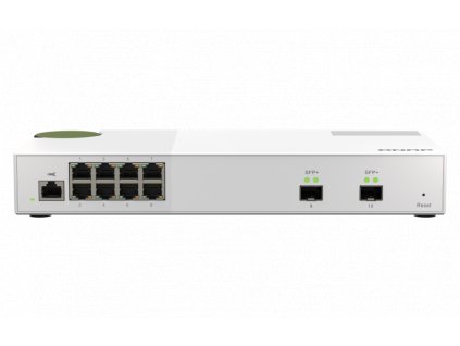 QNAP řízený switch QSW-M2108-2S (8x 2,5GbE RJ45 a 2x 10GbE SFP+)