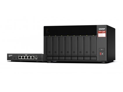 QNAP TS-873A-SW5T (TS-873A-8G + QSW-1105-5T)