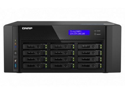 QNAP TS-h1290FX-7232P-64G (AMD EPYC, 64GB ECC RAM, 12x 2,5'' U.2, 2x M.2 NVMe, 2x 2,5GbE, 2x 25GbE)