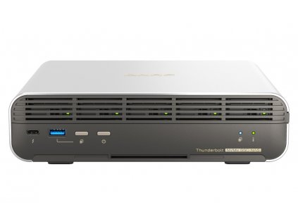 QNAP TBS-h574TX-i3-12G (8core, 12GB RAM, 5x E1.S/M.2 slot, 1x 2,5GbE, 1x 10GbE, 2x Thunderbolt 4)