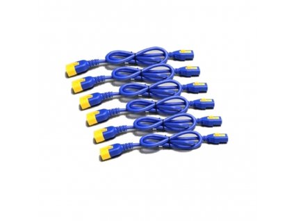 Power Cord Kit (6 ea), Locking, C13 to C14, 1.2m, Blue