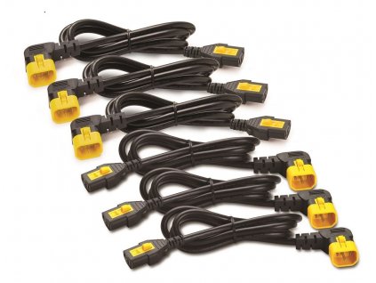 Power Cord Kit (6 ea), Locking C13toC14(90Dg),1.8m