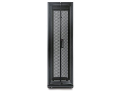 NetShelter AV 42U 600mm Wide x 825 Deep Enclosure with Sides and 10-32 Threaded Rails Black