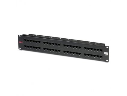 APC CAT 6 Patch Panel, 48 port RJ45 to 110 568 A/B color coded