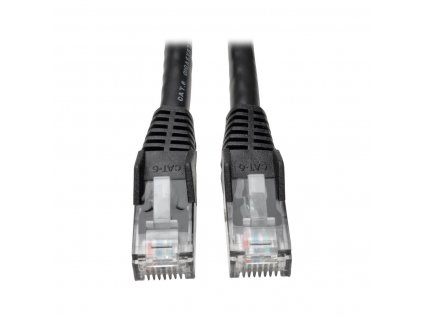 Ethernetový kabel Cat6 Gigabit Snagless Molded (UTP) (RJ45 Samec/Samec), černá, 7.62m