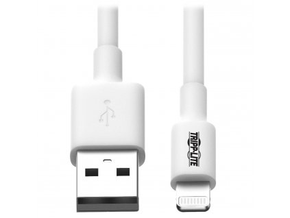 Kabel USB-A 2.0 / Lightning Synchronizace/Nabíjení, MFi Certified, Samec/Samec, bílá, 1.83m