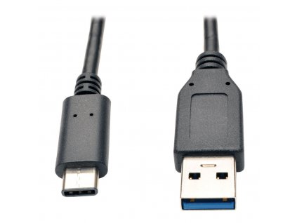 Kabel USB-C / USB-A (Samec/Samec), USB 3.1 Gen 2 (10Gb/s), kompatibilní Thunderbolt 3, 0.9m