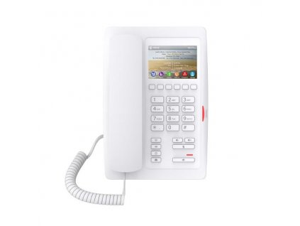 Fanvil H5 hotelový IP bílý telefon, 2SIP, 3,5'' bar. displ., 6 progr. tl., USB, PoE