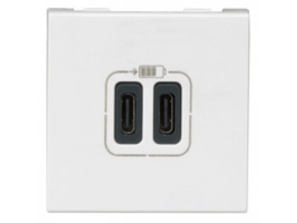 Double USB Type-C + Type-C charging sockets Mosaic
