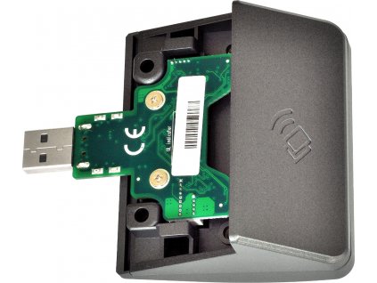 Čtečka RFID karet pro XPOS, 13.56 MHz, USB (emulace RS232), šedá