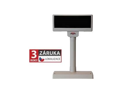 LCD zákaznický displej Virtuos FL-2024LW 2x20, USB, 5V, béžový