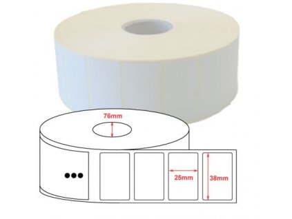 Z-Select 2000D, Midrange, 38x25mm, 5,180 labels, 10 rolls in box