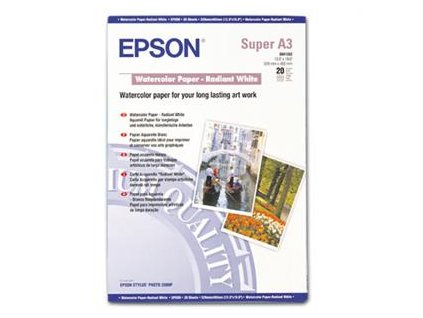 EPSON A3+ Watercolor Paper Radiant White (20listů)