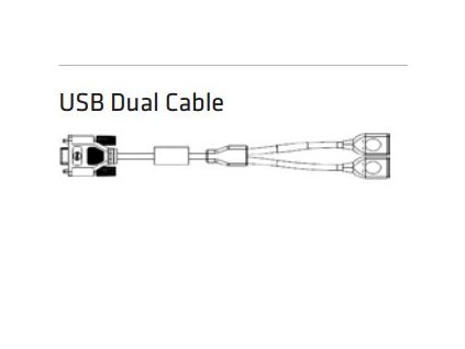 Honeywell Dual USB type A breakout Y-cable