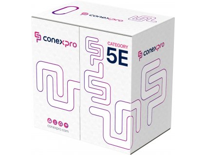 Kabel Conexpro UTP kabel ekonomy, CAT5e, LSOH, 24AWG, 305m, bílý